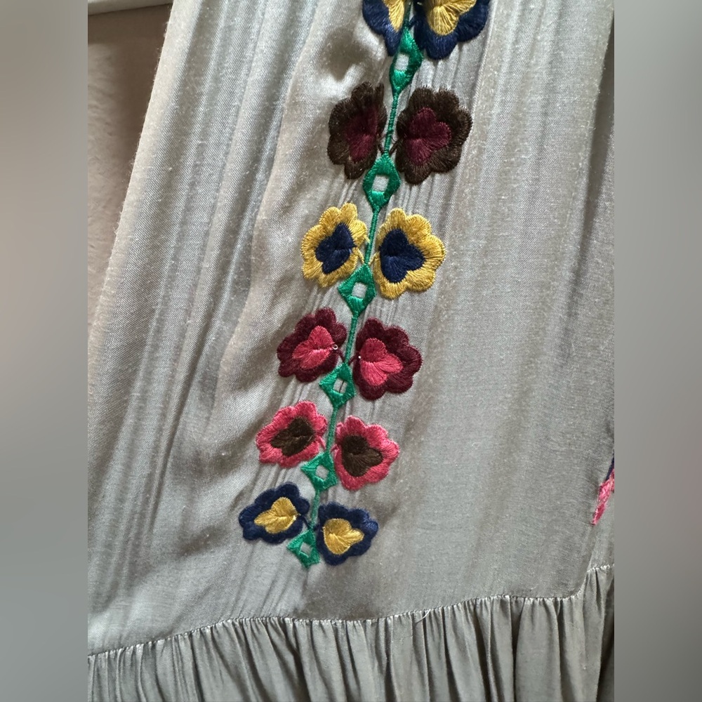 Preowned Verb Pallavi Singhee Embroidered Maxi Dress Size XL - Picture 14 of 16